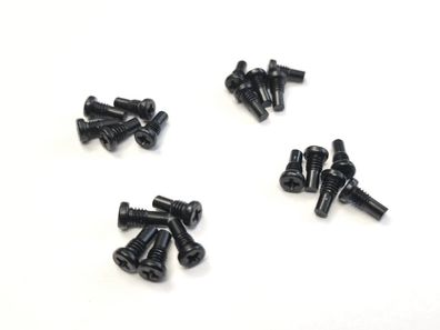 NC-17 Pedal Pins M4 x 8mm (outer), 20 Stück, Aluminium, schwarz