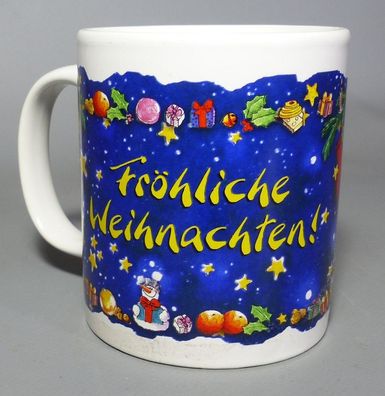 Original Diddl Depesche Tasse Kaffeetasse Teetasse Fröhliche Weihnachten Stern TOP