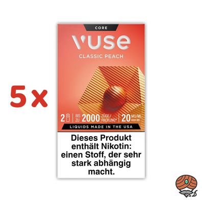 Vuse PODS Classic Peach 20mg/ml Nikotin 5x 2 Pods
