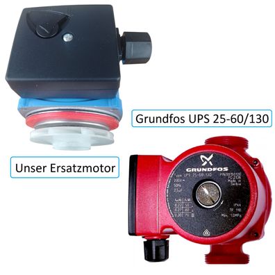 Neuer Ersatz Motor f. Grundfos Heizungspumpe Umwälzpumpe UPS 25-60 / 25-60 SO