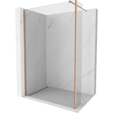 Mexen Kioto Walk-In Duschwand, Kupfer, 180x30 cm