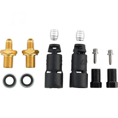 Jagwire Pro Quick-Fit Adapterset fér SRAM/AVID Hydraulikbremsen - Schwarz/Gold