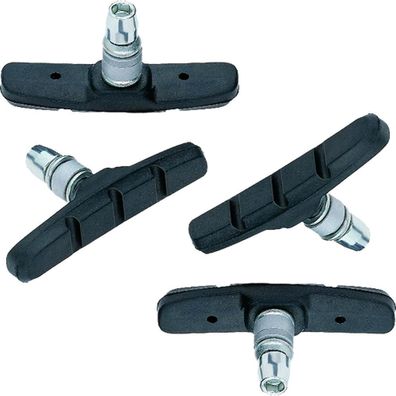 Point V-Brake Bremsschuhe 70 mm symmetrisch schwarz - 2 Paar, Alufelge