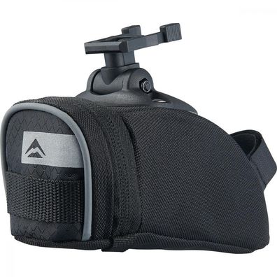 Merida Satteltasche V-Mount STRIPE L Schwarz/Grau - Praktische & robuste Befestigung