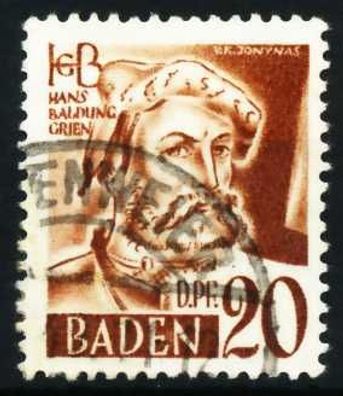 FZ BADEN 2. Ausgabe Spezialisiert Nr 21yI gestempelt X605FE6
