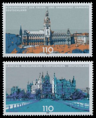 BRD BUND 1999 Nr 2036-2037 postfrisch X60B1A6