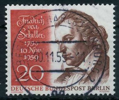 BERLIN 1959 Nr 190 zentrisch gestempelt X6421F2