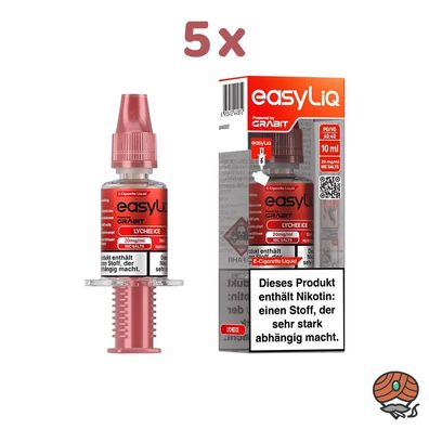 EasyLiQ by Grabit Lychee Ice 20mg/ml Nikotinsalz, 5x 10ml Liquid