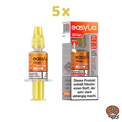 EasyLiQ by Grabit Amber Essence 20mg/ml Nikotinsalz, 5x 10ml Liquid