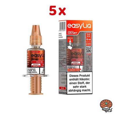 EasyLiQ by Grabit Cola Ice 20mg/ml Nikotinsalz, 5x 10ml Liquid