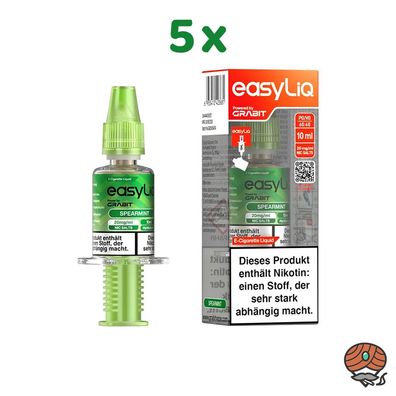 EasyLiQ by Grabit Spearmint 20mg/ml Nikotinsalz, 5x 10ml Liquid