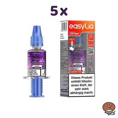 EasyLiQ by Grabit Blackcurrant Juice 20mg/ml Nikotinsalz, 5x 10ml Liquid