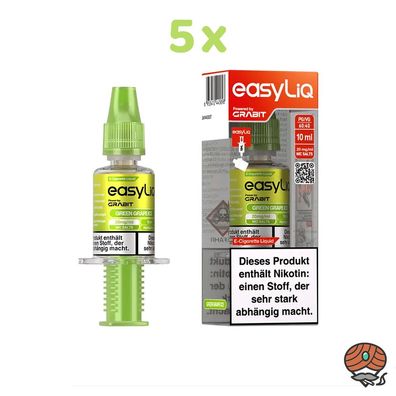 EasyLiQ by Grabit Green Grape Ice 20mg/ml Nikotinsalz, 5x 10ml Liquid
