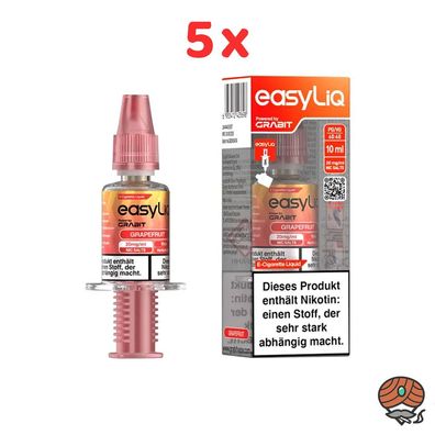 EasyLiQ by Grabit Grapefruit 20mg/ml Nikotinsalz, 5x 10ml Liquid