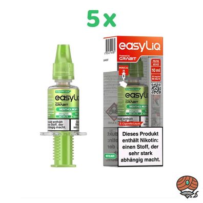 EasyLiQ by Grabit Menthol Mojito 20mg/ml Nikotinsalz, 5x 10ml Liquid