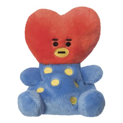 Aurora, 61506, BT21 TATA Palm Pal, 13cm, Eco-Friendly Plüschtier, Rot & Blau