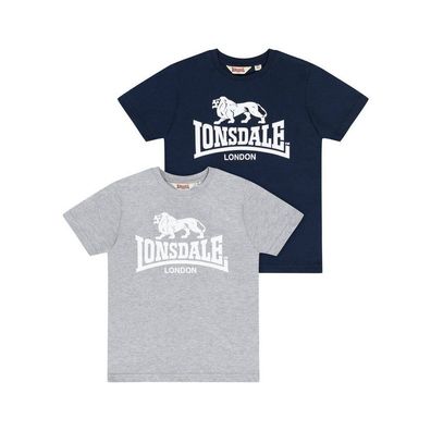 Lonsdale Kinder T-Shirt Doppelpack Kelso Junior 114113