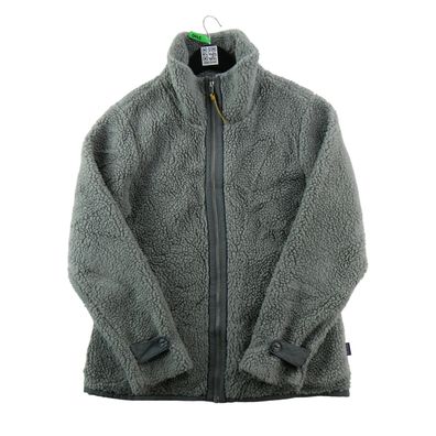 Patagonia Damen Sherpa Fleecejacke Grau Größe M #QWE0445