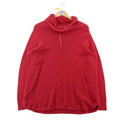 Damenpullover Wasserfallausschnitt mit Kordel Größe XL #QWE1320