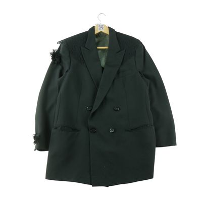 Blazer Damen Zweireihig Dior Schwarz Größe M #QWE7584