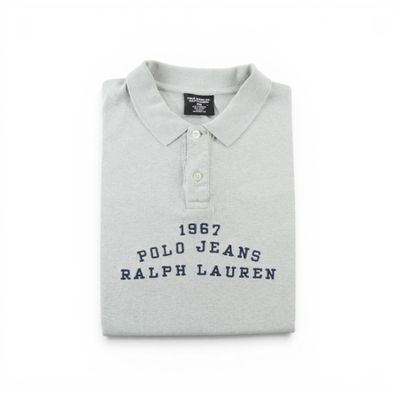 Polo Ralph Lauren Herren Kurzarm Polo Golf Grau Größe L #QWE1390