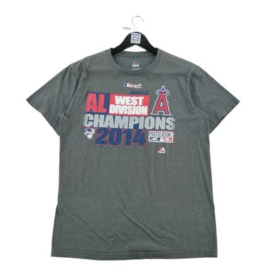 T-Shirt Herren MLB Majestic Grau Größe M #QWE3753