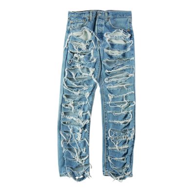 Jeans Herren Upcycling Levi Strauss 501 Größe W32/L30 #QWE0741