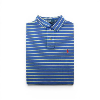 Polo Ralph Lauren Herren Polo kurzarm Blau Größe L #QWE1479