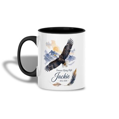 Jackie Bald Eagle Memorial Tasse Forever Flying High Adler Fans Weihnachtsgeschenk