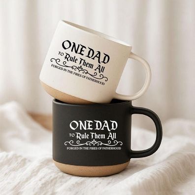 One Dad To Rule Them All Tasse Fathers Day Gift für Papa Fantasy Fans Vatertag