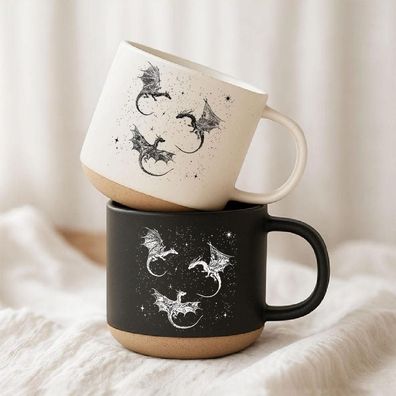 Dragon Rider Tasse Drachen Sterne Fantasy Buchliebhaber Leseratte Weihnachtsgeschenk