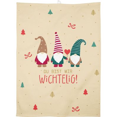 Sheepworld Magisches Geschirrhandtuch Dish Towel "Du bist mir Wichtelig" Neuware