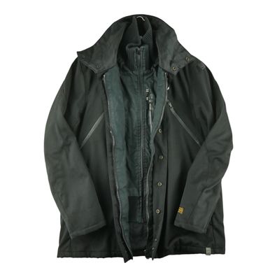 G-Star Parka Herren Drake Weston Schwarz Größe L #QWE0296