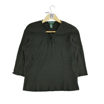 Lauren Ralph Lauren Damen Schwarzer Pullover Größe XL #QWE7252