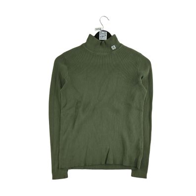 Lauren Ralph Lauren Damen Khaki Rollkragenpullover Größe XS #QWE3552
