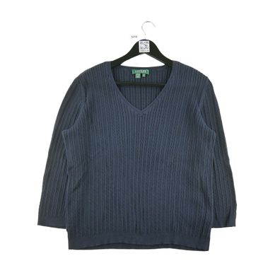 Lauren Ralph Lauren Damenpullover Marine Größe L #QWE3248