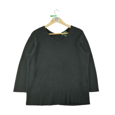 Lauren Ralph Lauren Damen Schwarzer Pullover Größe 2XL #QWE0420