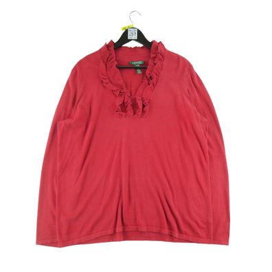 Lauren Ralph Lauren Damen Roter Pullover Größe 2XL #QWE1308