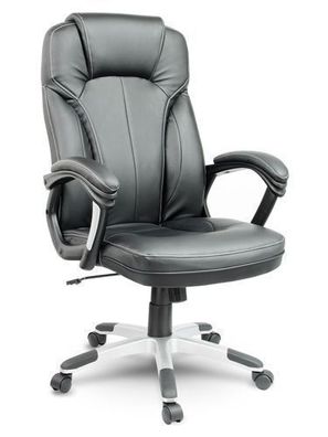 Sofotel EG-222 Bürostuhl aus schwarzem Leder