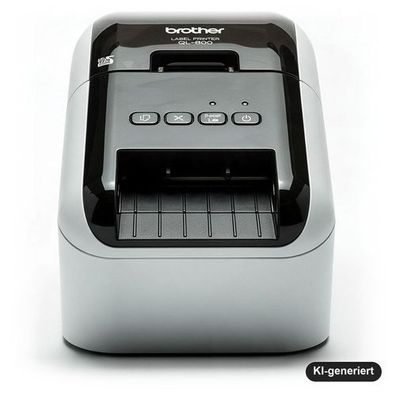 Brother QL-800 Etikettendrucker, Thermodirekt, Schwarz-Rot-Druck, USB, 62 mm, mi