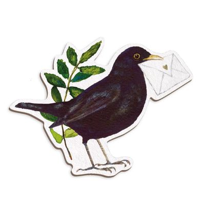Kühlschrankmagnet Gartenvögel - Amsel Grätz Verlag 46006