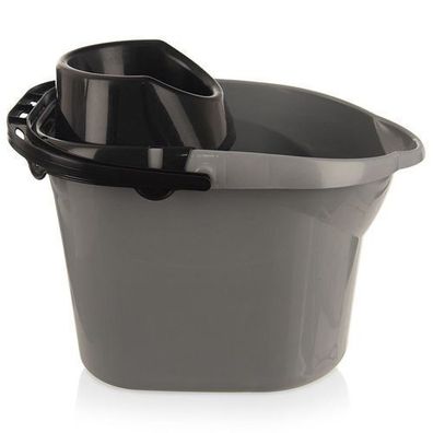 Grauer Wischmoppeimer 12 l