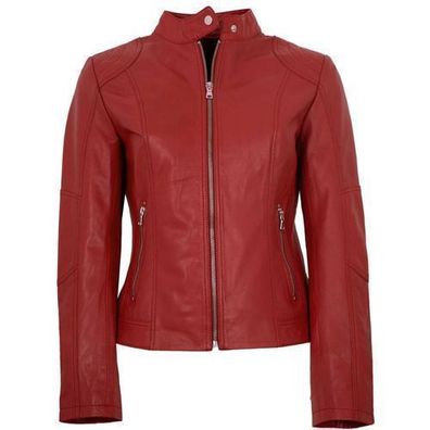 MADDOX - Damen Lederjacke Lammnappa rot