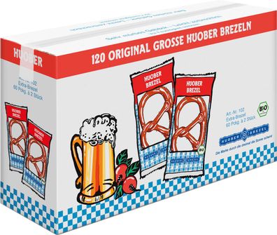 HUOBER Brezel Extra 60 × 2er (2,4 kg)