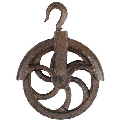 Esschert Design Flaschenzugrolle Braun - Gusseisen