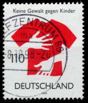 BRD 1998 Nr 2013 zentrisch gestempelt X6C91DE