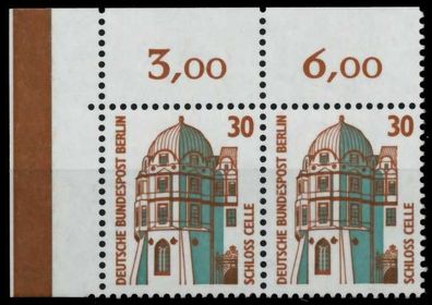 BERLIN DS Sehensw Nr 793 postfrisch WAAGR PAAR ECKE-OLI X702CCA