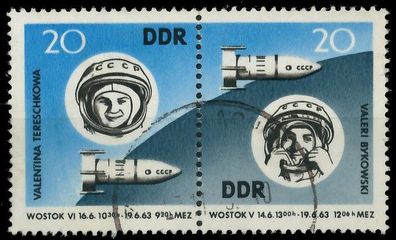 DDR Zusammendruck Nr WZd 90 gestempelt WAAGR PAAR X105F62