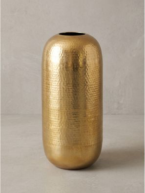 Bodenvase Aluminium handgefertigt Rund Modern - AMALFI Kadima