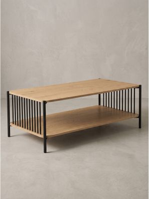 Couchtisch MDF mit Stauraum in Holzoptik Rechteckig Modern - KAMARI Kadima